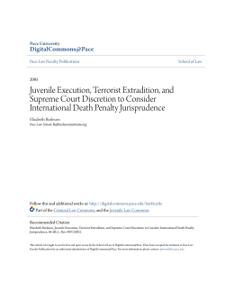 Juvenile Execution, Terrorist Extradition, and Supreme Court