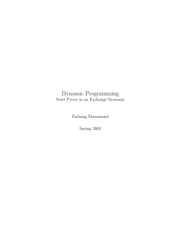 Dynamic Programming
