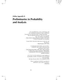 Appendix B: Preliminaries in Probability and Analysis
