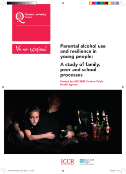 Parental alcohol use and resilience in young people: A