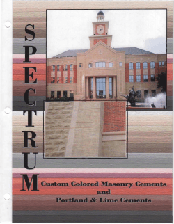 Spectrum Colored Cement Brochure - AccountSupport