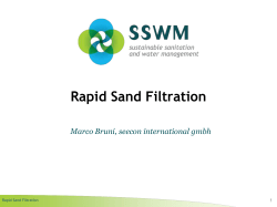 Rapid Sand Filtration Post-Treatment