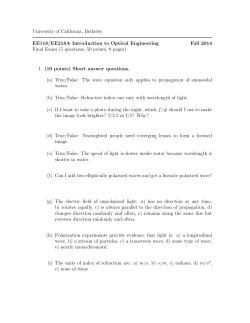 University of California, Berkeley EE118/EE218A Introduction