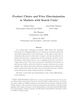 Product Choice and Price Discrimination in Markets with Search Costs