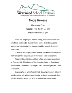 the newsletter - Cardston Elementary School