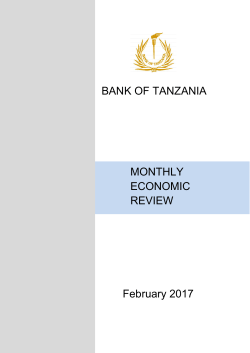MONTHLY ECONOMIC REVIEW BANK OF TANZANIA February 2017
