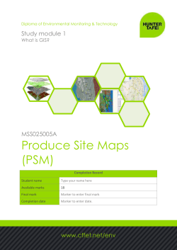 Produce site maps study module 1