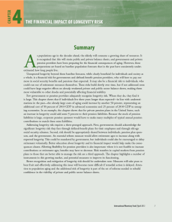 The Financial Impact of Longevity Risk