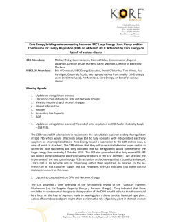 Kore Energy briefing note on meeting between IBEC Large Energy