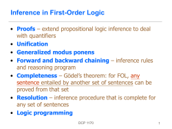 Inference on FOL