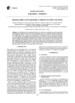 SCIENTIFIC COMMENT Restricted utility of aryl isoprenoids as
