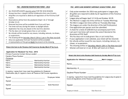 Only active members for 2016 may participate in League play. All