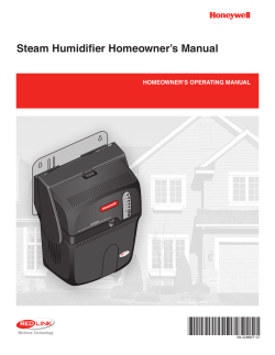 69-2286EF-07 - Steam Humidifier Homeowner`s