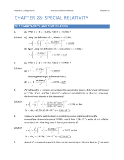 28.6 Relativistic Energy