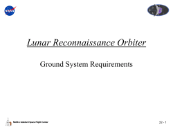 Lunar Reconnaissance Orbiter (LRO) Ground System Level 2 Flow