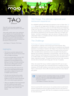 TAO Group - Mojo Networks