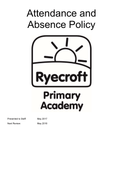 Attendance and Absence Policy
