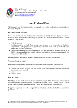 Home Produced Food