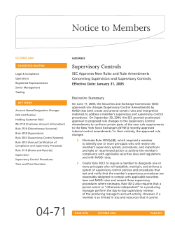Notice to Members 04-71