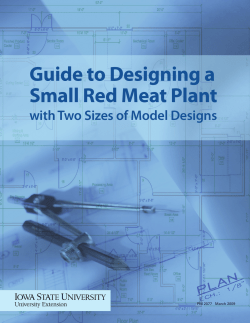 Guide to Designing a Small Red Meat Plant