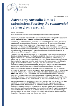 2. Innovation from astronomical research infrastructure