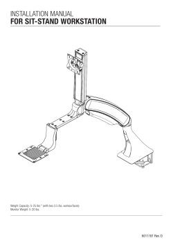 FOR SIT-STAND WORKSTATION