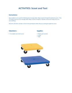 ACTIVITIES: Fliers on Windshields