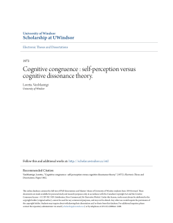 self-perception versus cognitive dissonance theory.