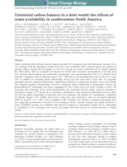 Terrestrial carbon balance in a drier world: the effects of water