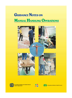 Guidance Notes on Manual Handling Operations