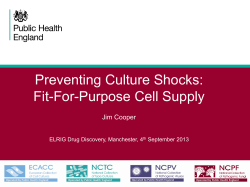 Preventing Culture Shocks: Fit-For-Purpose Cell Supply