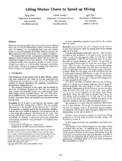Lifting Markov Chains to Speed up Mixing