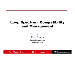 Loop Spectrum Compatibility and Management