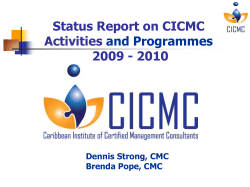 Symposium - status - June 29 2010