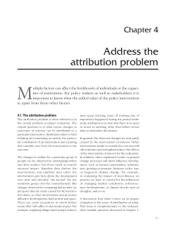 Address the attribution problem