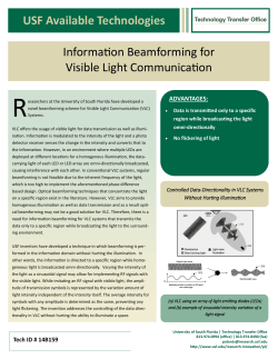 14B159 - Information Beamforming for Visible Light Communication