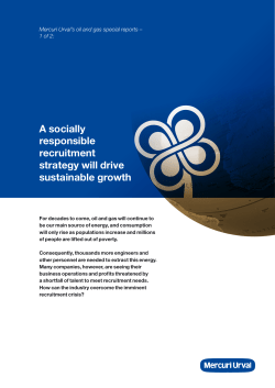 A socially responsible recruitment strategy will drive sustainable