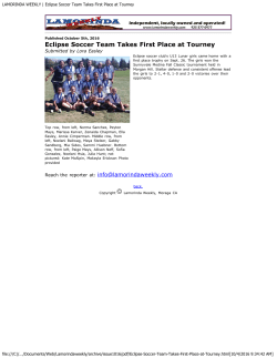 Eclipse Soccer Team Takes First Place at Tourney