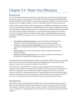 Chapter 5.4 Water Use Efficiency - Santa Ana Watershed Project