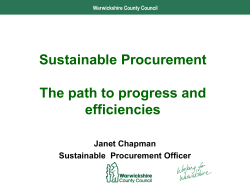 Sustainable Procurement