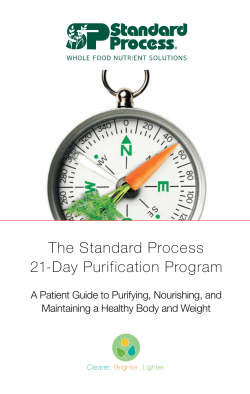 The Standard Process 21-Day Purification Program