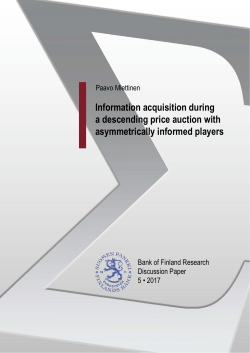 Information acquisition during a descending price auction