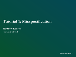 Microeconomics 2: Problem Set 1