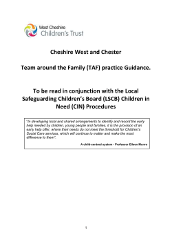 (TAF) Assessment 5 - Altogether Better Cheshire