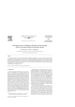 Effect of solvents and pH on electronic spectra