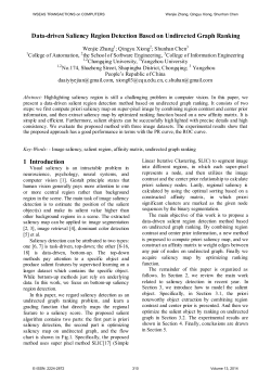 Data-driven Saliency Region Detection Based on Undirected Graph