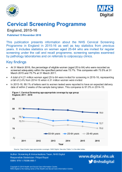 Cervical Screening Programme