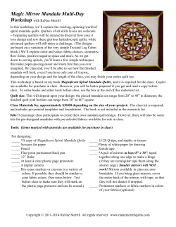 Magic Mirror Mandala Multi-Day