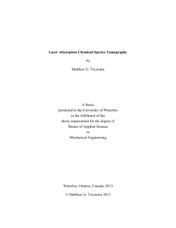 Laser Absorption Chemical Species Tomography by
