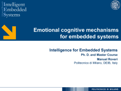 Emotional cognitive mechanisms for embedded systems esearch